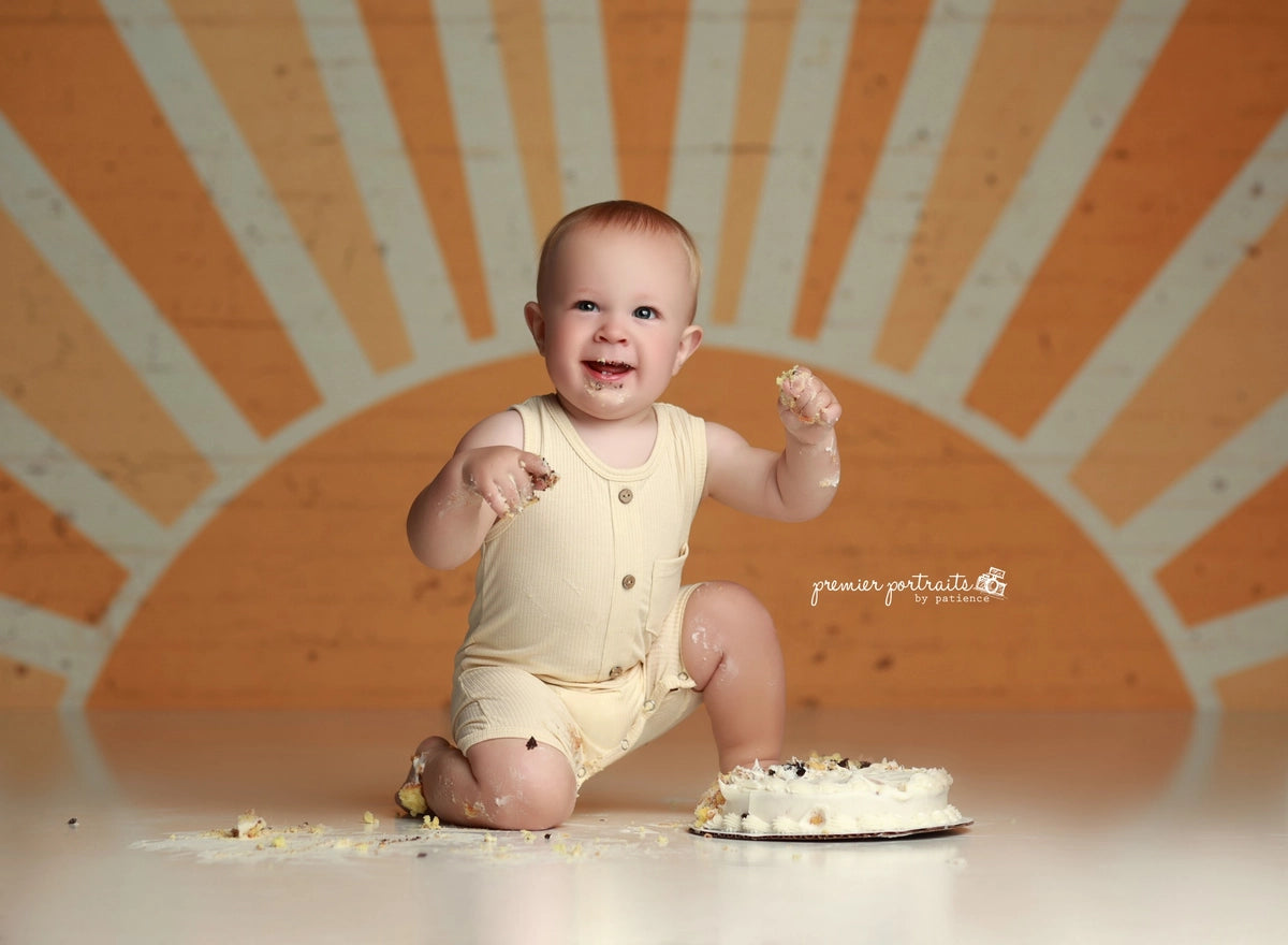 Kate You are my Sunshine Brick Wall Backdrop Designed by Mandy Ringe Photography