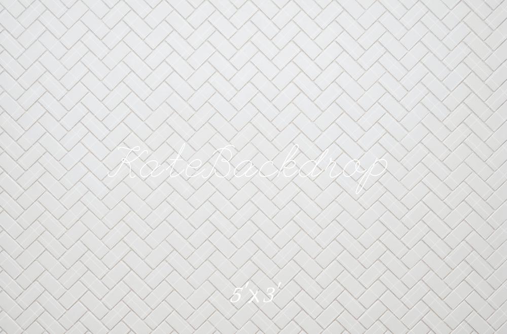 Kate White Herringbone Floor Backdrop Designed by Mini MakeBelieve