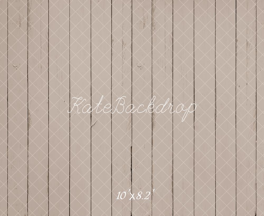 Kate Beige Wooden Plank Floor Backdrop Designed by Kate Image