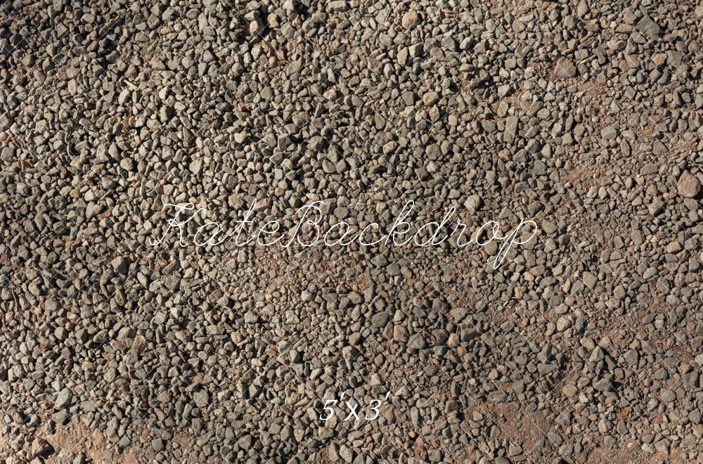 Kate Gravel Ground Texture Rock Road Floor Backdrop Designed by Mini MakeBelieve