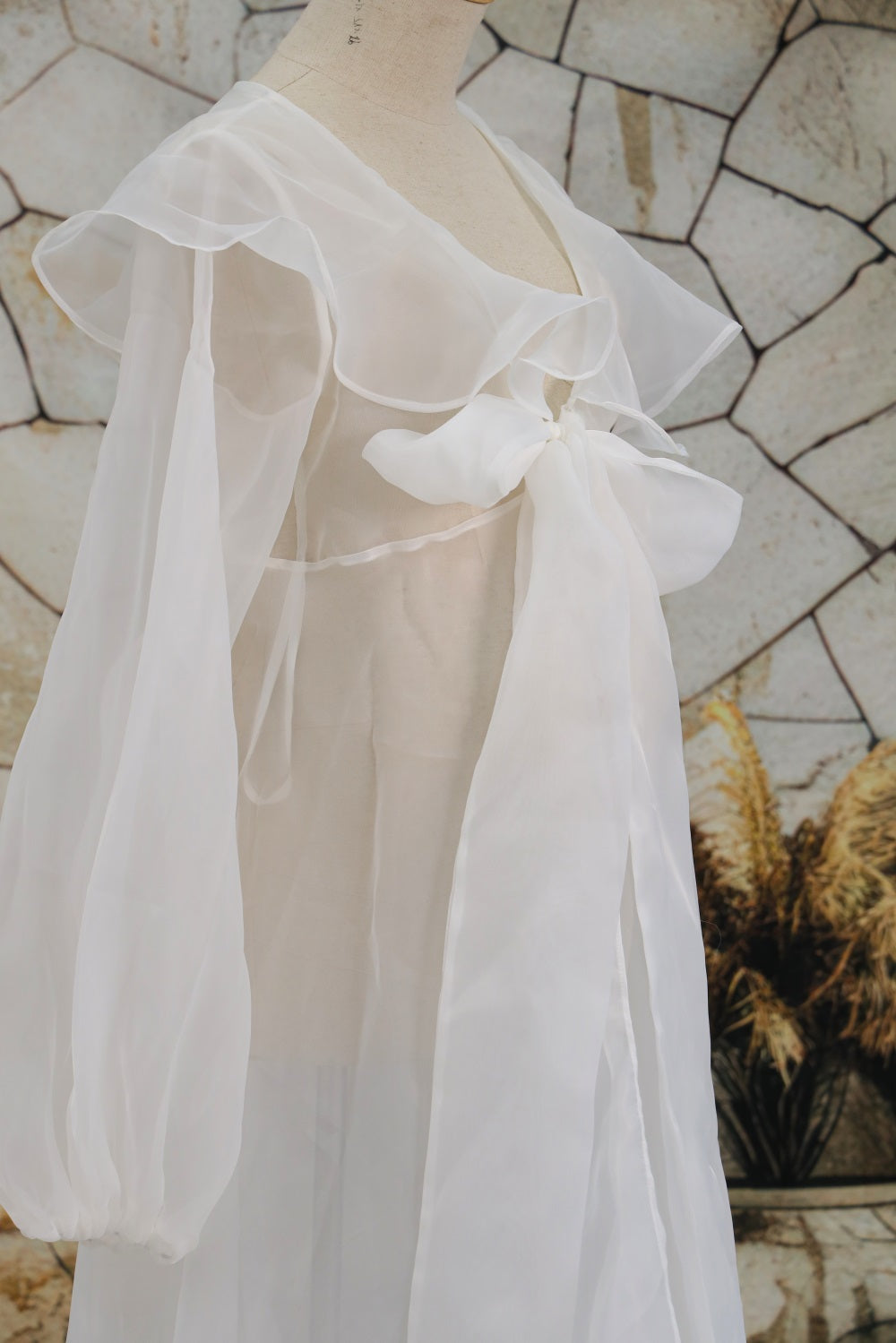 Eugenia Ruffled Trailing Multi Color Maternity Photoshoot Dress