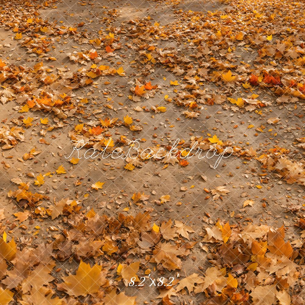 Fondo de Piso de Hojas Otoñales Diseñado por Emetselch