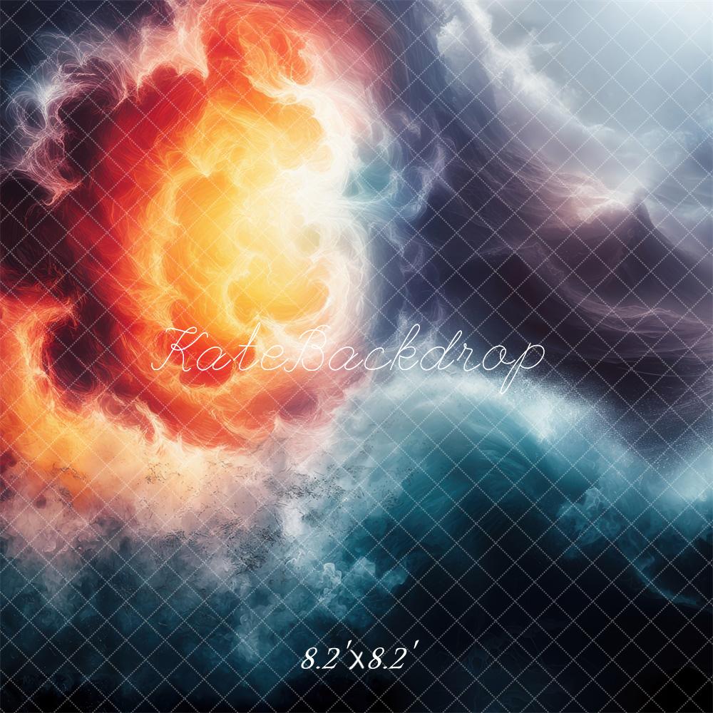 Wicked Storm Ocean Backdrop Designed by Laura Bybee