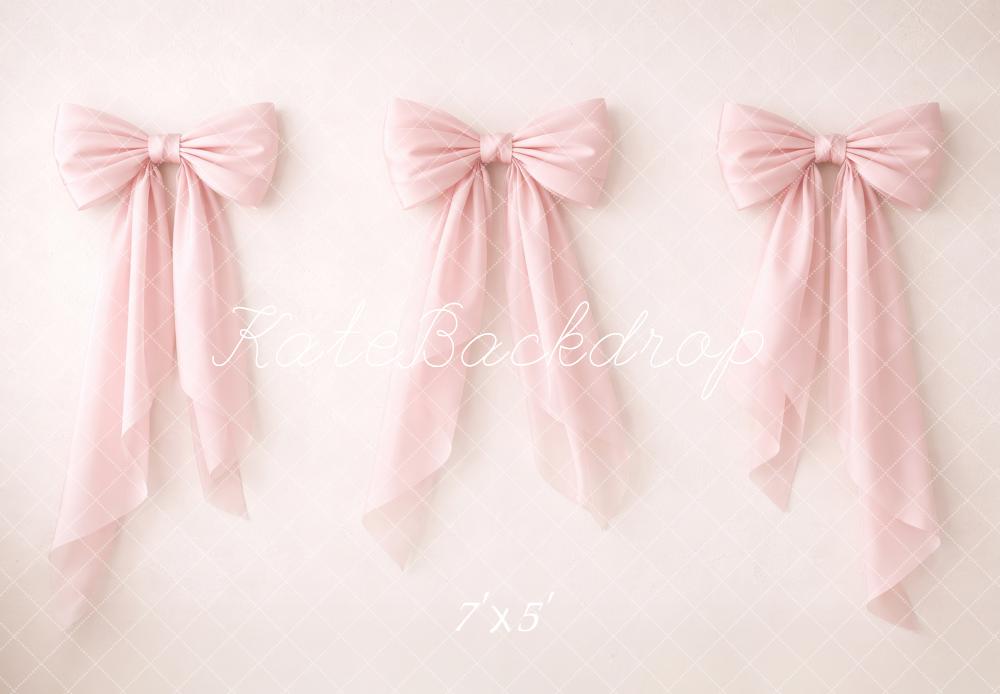 Kate Prom Pink Three Bows Printed Backdrop Designed by Megan Leigh Photography