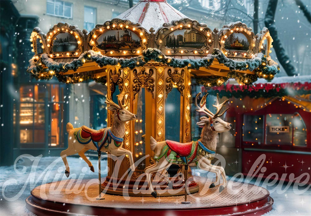 Negozi di Elfi del Carosello di Natale di Kate Winter Realizzati da Mini MakeBelieve