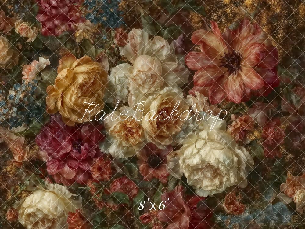 Kate Fine Art Flowers Vintage Floral Backdrop Designed by Emetselch
