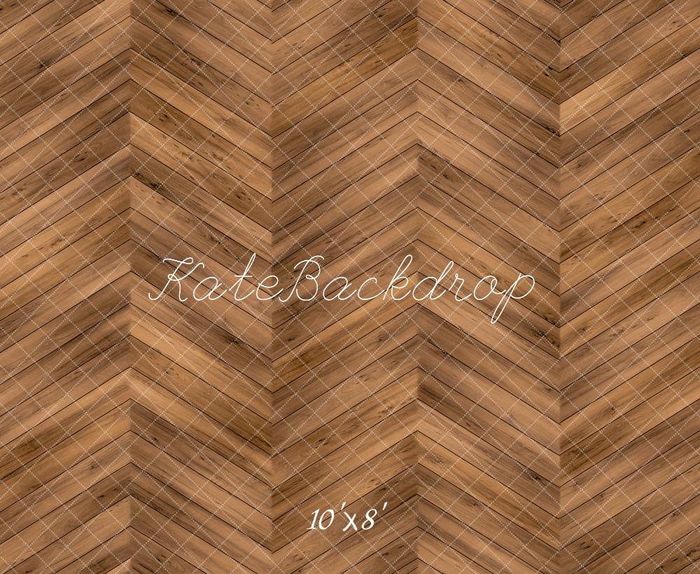 Kate Brown Herringbone Wood Floor Backdrop Designed by Kate Image