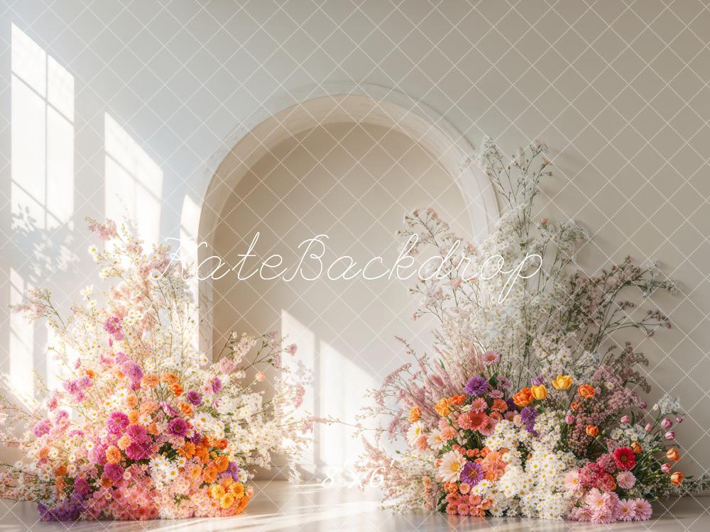 Fall Indoor Flower Arch Light Shadow Foto Achtergrond Designed by Emetselch