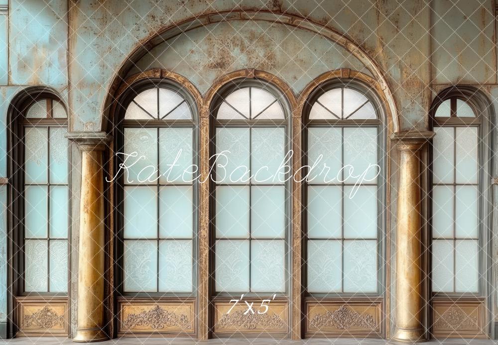 Kate Father's Day Vintage Arched Window Backdrop Designed by Mini MakeBelieve