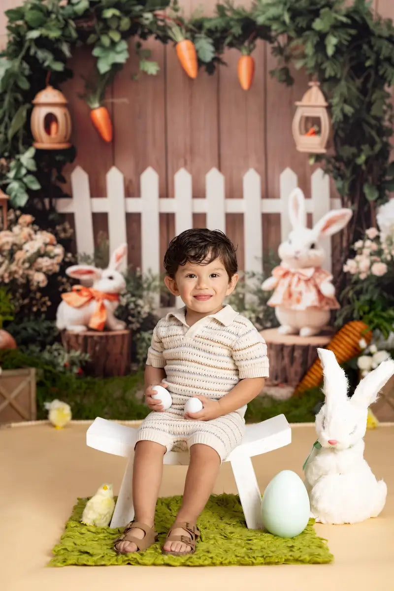 Kate Easter Bunny Garden Backdrop Designed by Emetselch