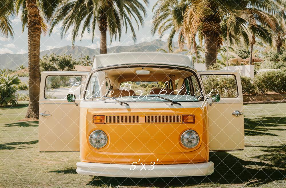 Sfondo Retro Van Estivo da Spiaggia progettato da Emetselch