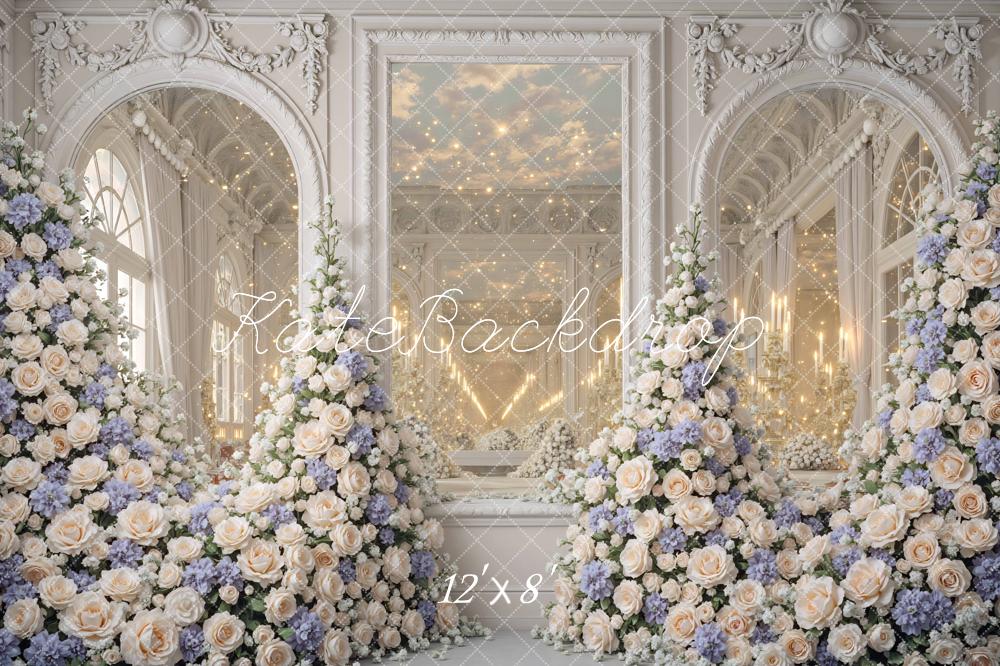 Kate Spring Flower Arch Mirror Ballroom Elegant Floral Decor Backdrop Designed by Mini MakeBelieve