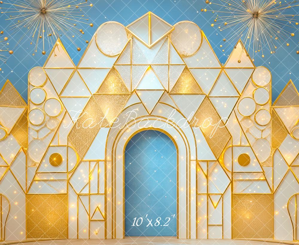 Kate Geometric Gold Arch Backdrop Designed by Mini MakeBelieve