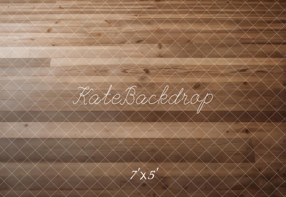 Kate Brown Wood Plank Floor Printed Backdrop Designed by Kate Image