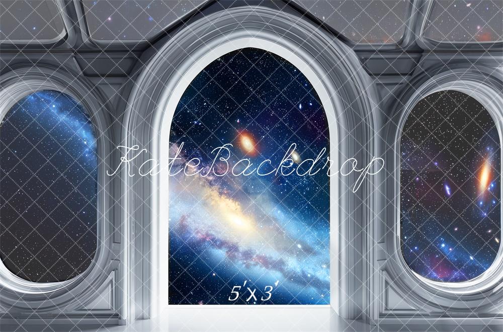 Kate Galaxy Space Arched Window Backdrop Designed by Mini MakeBelieve