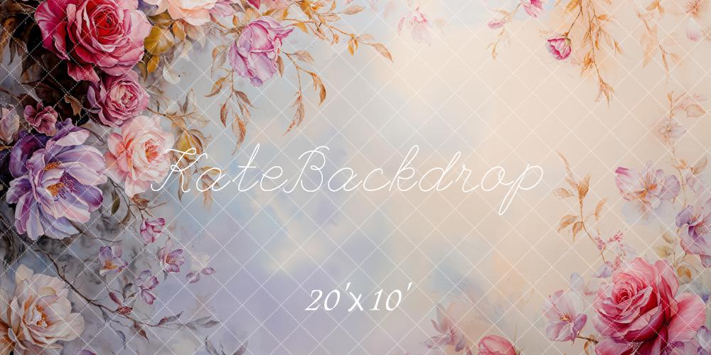 Kate Fine Art Floral Roses Backdrop Designed by Emetselch