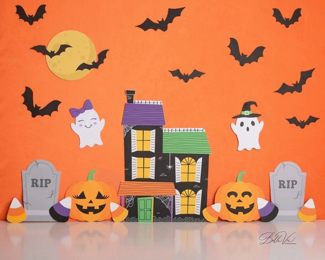 Venta caliente de tela sólida naranja de 6x9 pies para retratos fotográficos