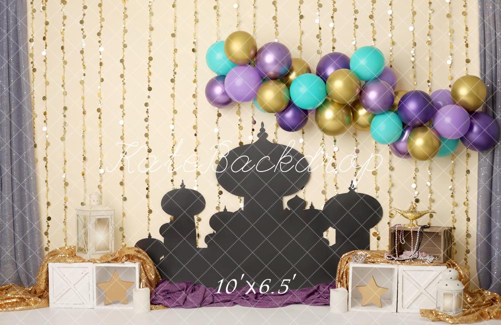 Kate Birthday Fairy Fantasy Palace Garland Lantern Lamp Backdrop Designed by Melissa King