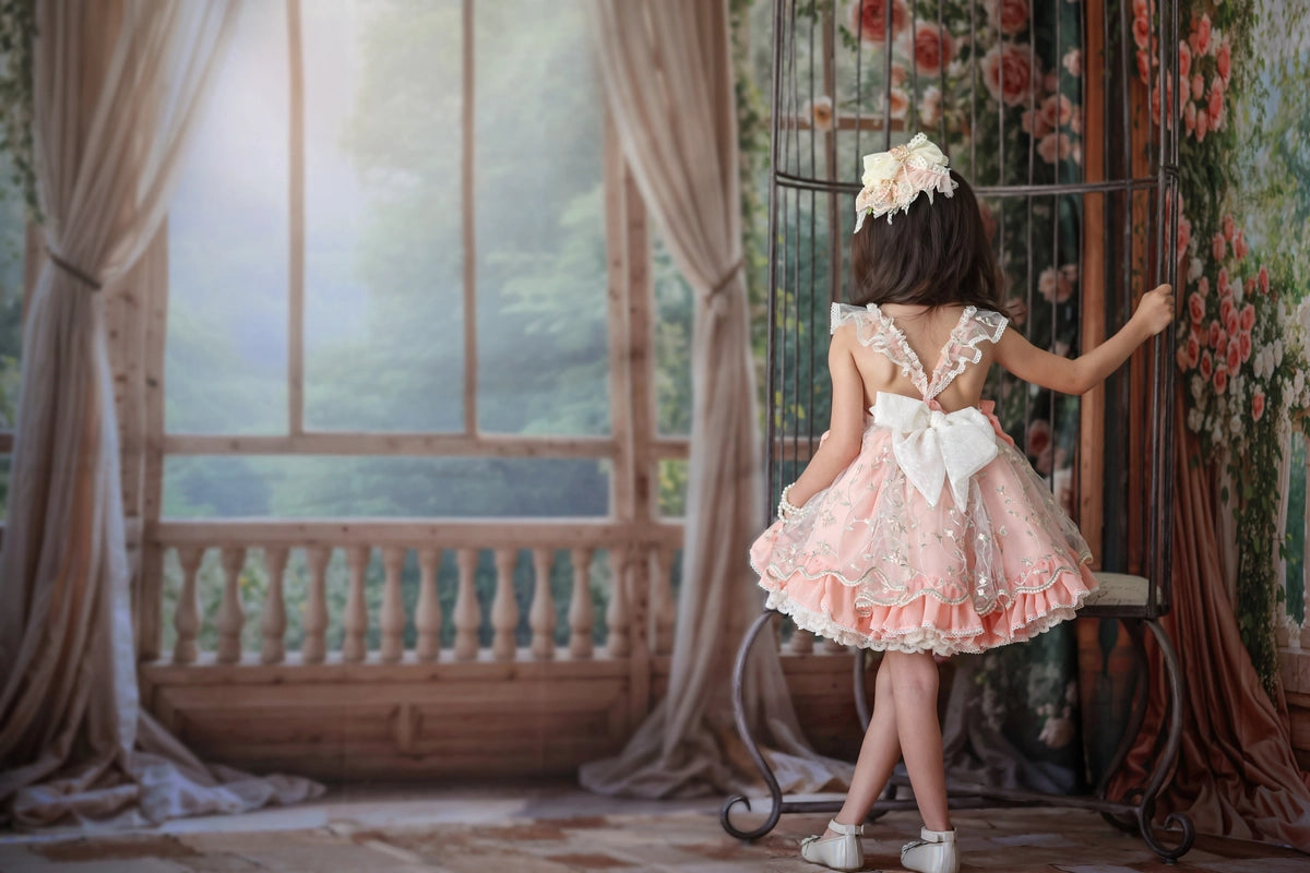 Set tende a fiore primaverile per balcone e camera