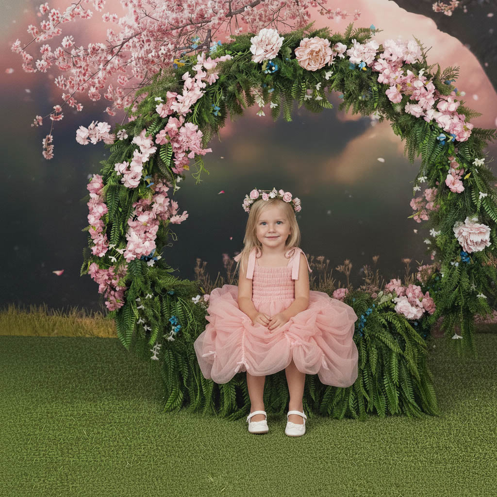 Bloemenmuts voor pasgeboren fotografie