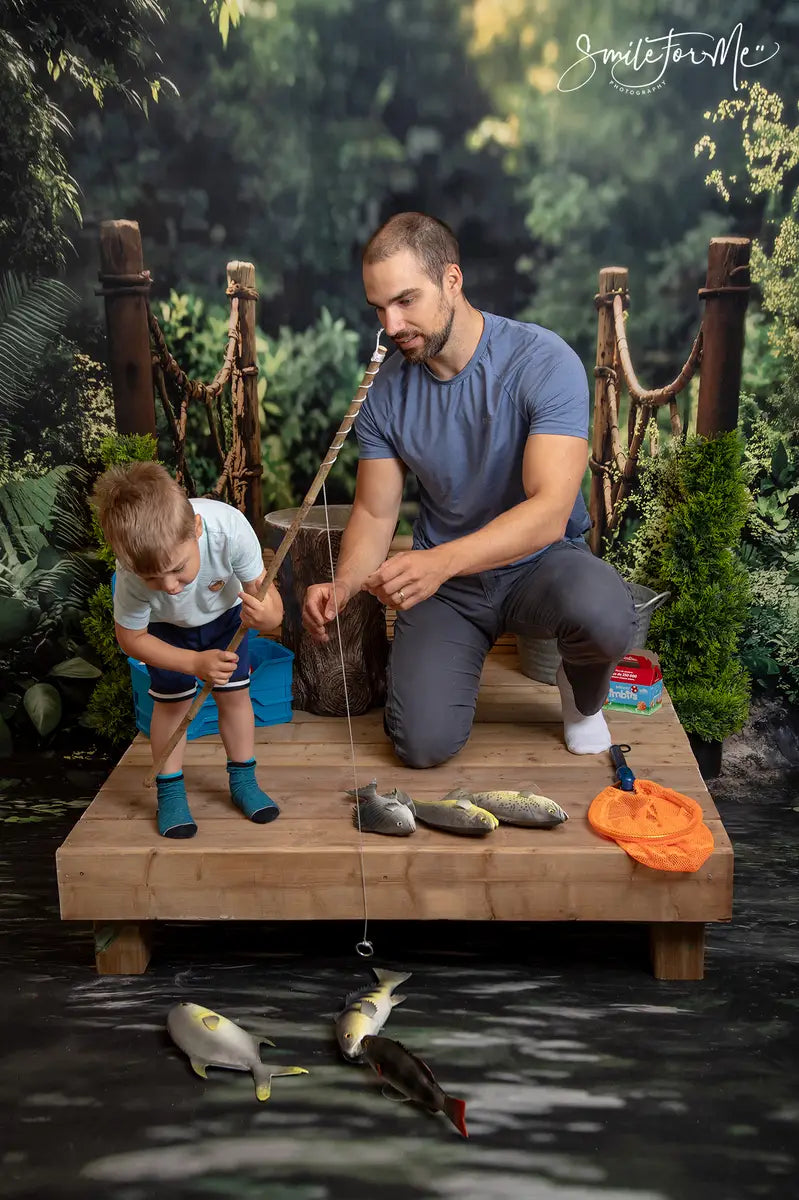 Kate Forest Bridge Lake Backdrop Designed by Emetselch