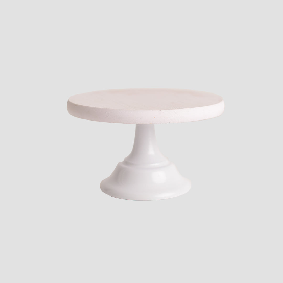 Kate White Cake Stand (D ≈ 9.84" , H ≈ 5.71") for Photography