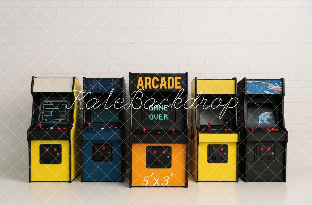 Máquinas de juegos de arcade retro para niños Fondo diseñado por Ashley Paul