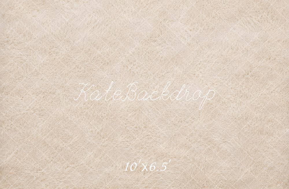 Kate Beige Furry Plush Floor Printed Backdrop Designed by Kate Image