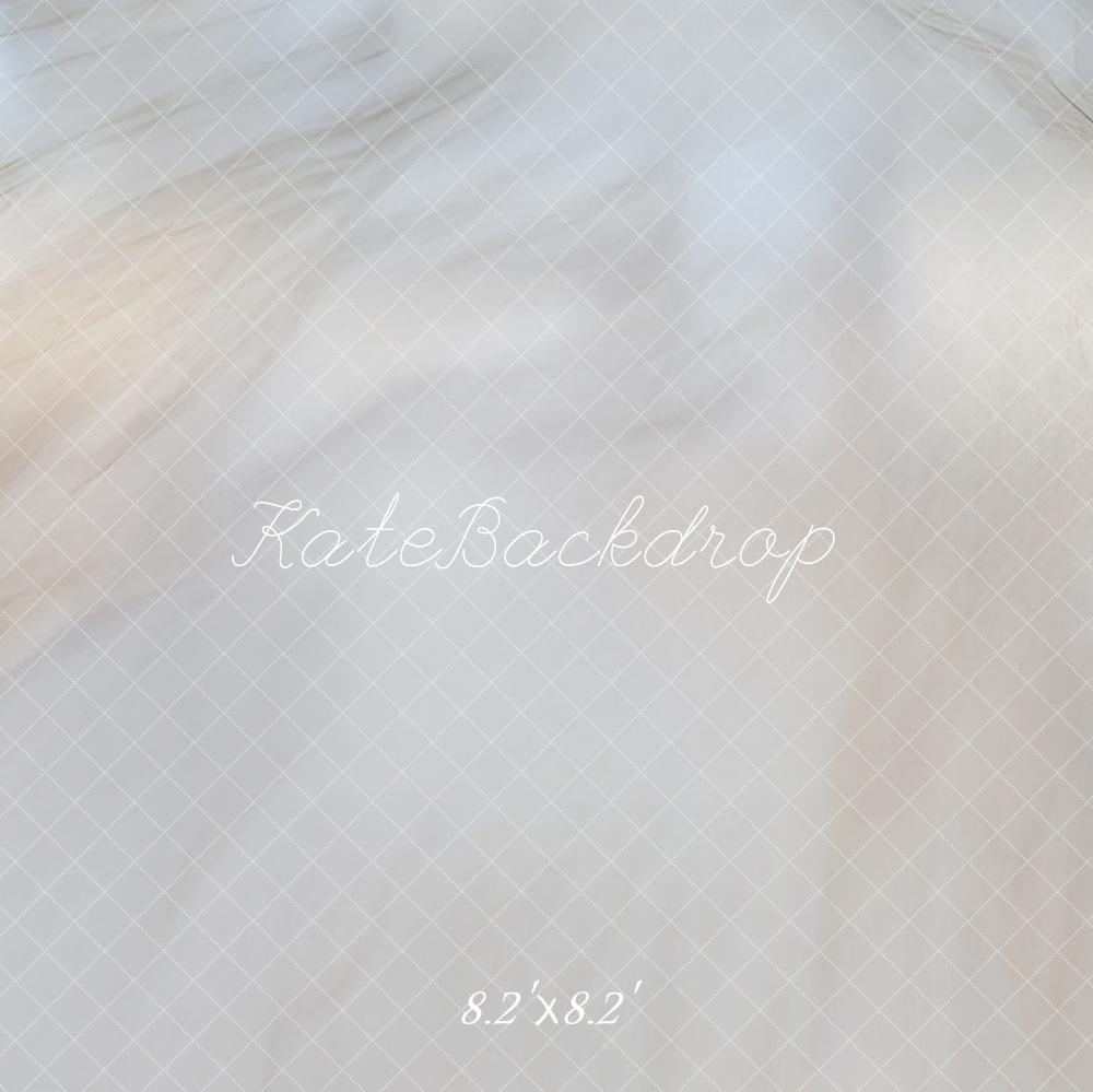 Kate Marble Soft Gradient White Floor Backdrop Designed by Mini MakeBelieve