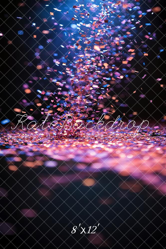 Kate Confetti Light Bokeh Printed Backdrop Designed by Emetselch