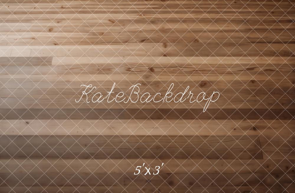 Kate Brown Wood Plank Floor Printed Backdrop Designed by Kate Image