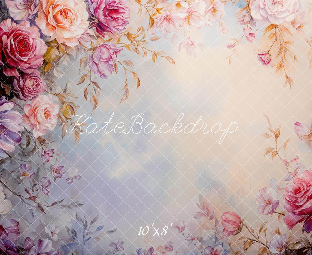 Kate Fine Art Floral Roses Backdrop Designed by Emetselch