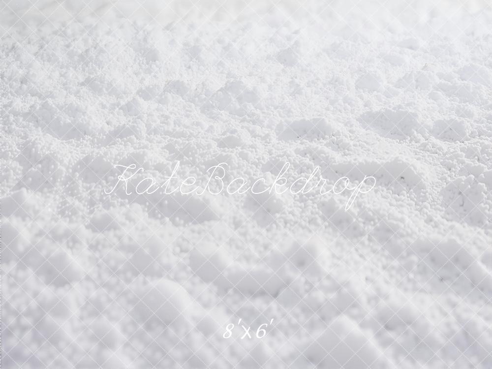 Kate White Snow Ground Printed Backdrop Designed by Kate Image