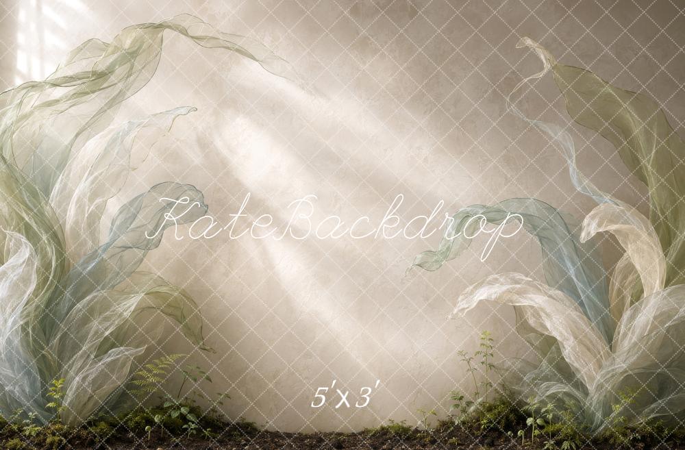 Kate Spring Ethereal Botanical Garden Foliage Printed Backdrop Designed by Shutter Swan Studios