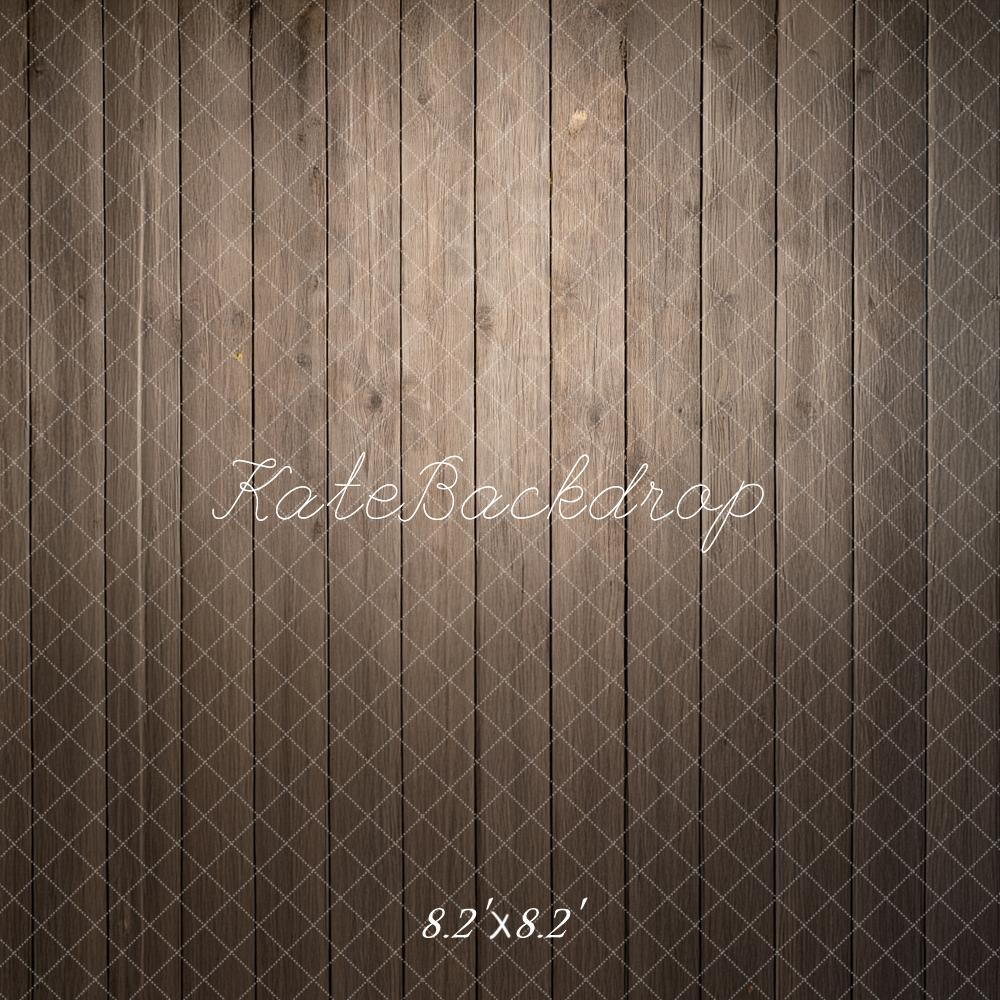 Kate Brown Wood Plank Wall Printed Backdrop Designed by Mandy Ringe Photography