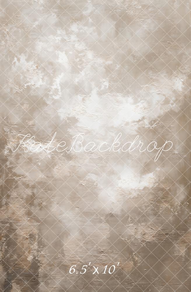 Kate Beige Abstract Texture Printed Backdrop Designed by GQ