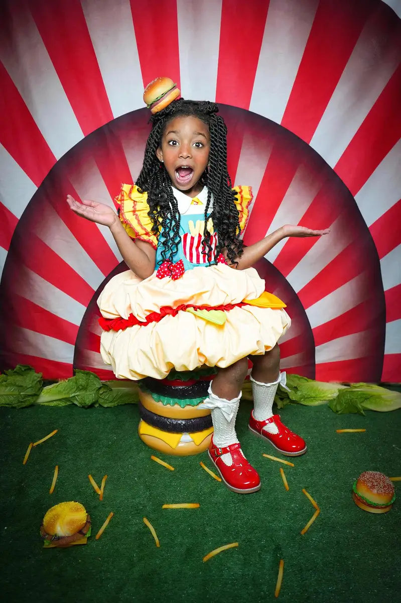 Fondo de circo abstracto sin costuras con círculos para fotografía