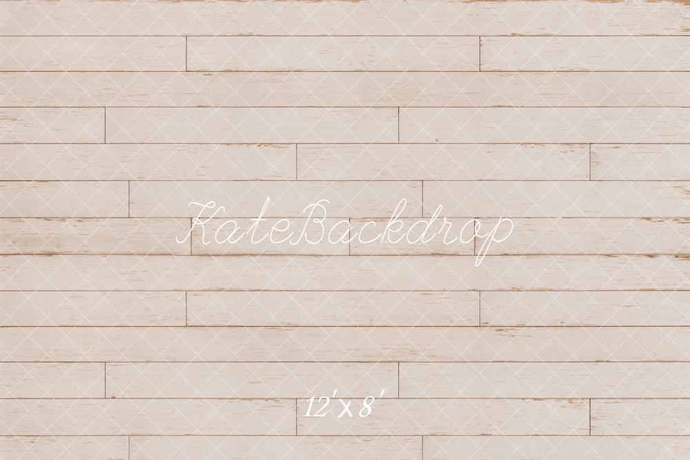 Kate White Retro Planks Floor Printed Backdrop Designed by Emetselch