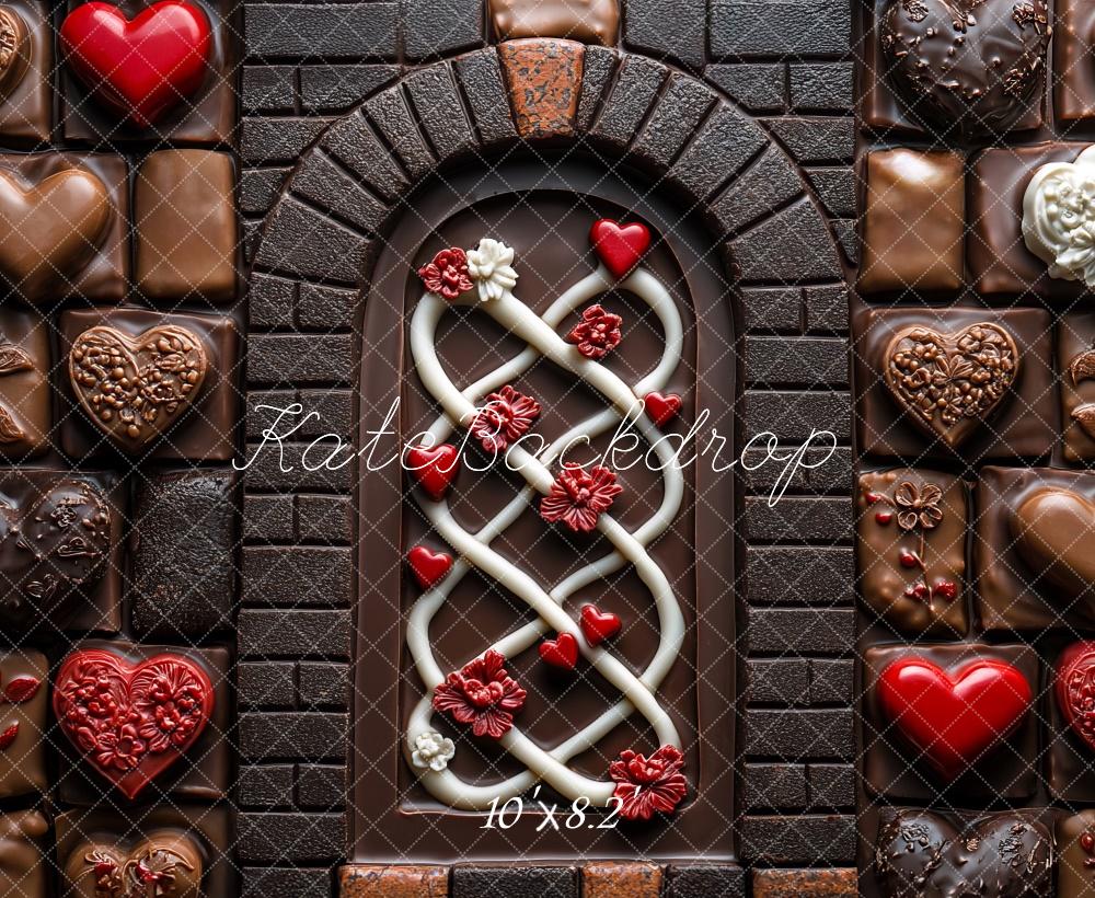 Fondo de Arco de Corazón de Chocolate diseñado por Mini MakeBelieve
