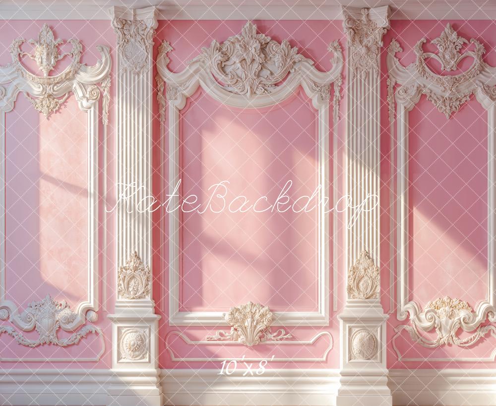 Elegant Roze Vintage Wand Zonlicht Foto Achtergrond Designed by Emetselch