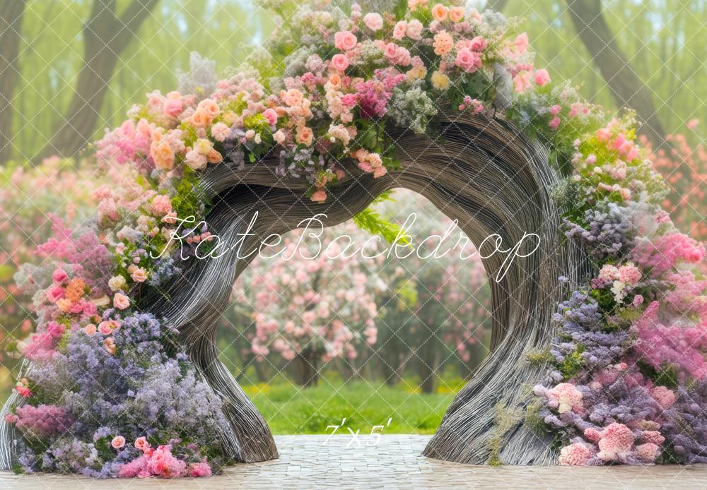 Kate Outdoor Tree Flower Arch Garden Backdrop Designed by Mini MakeBelieve