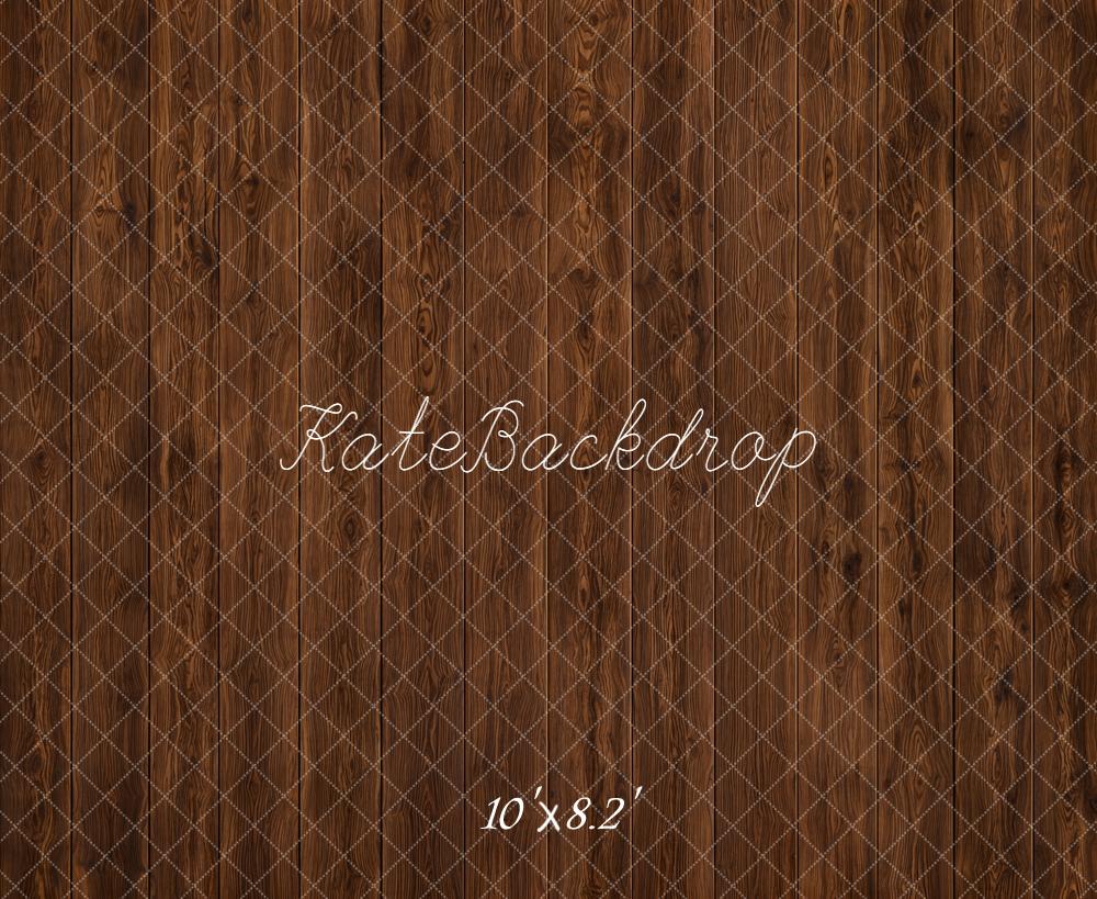 Kate Brown Wood Plank Floor Printed Backdrop Designed by Kate Image