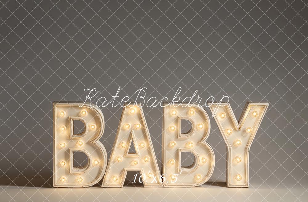 Kate Baby Marquee Light Letters Backdrop Designed by Emetselch