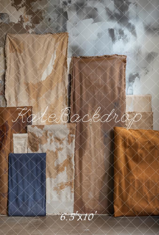 Fondo de Pared de Tela Abstracto Vintage Diseñado por Kate Image