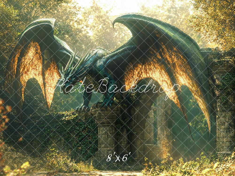 Kate Fantasy Dragon Ruins Backdrop Designed by Emetselch