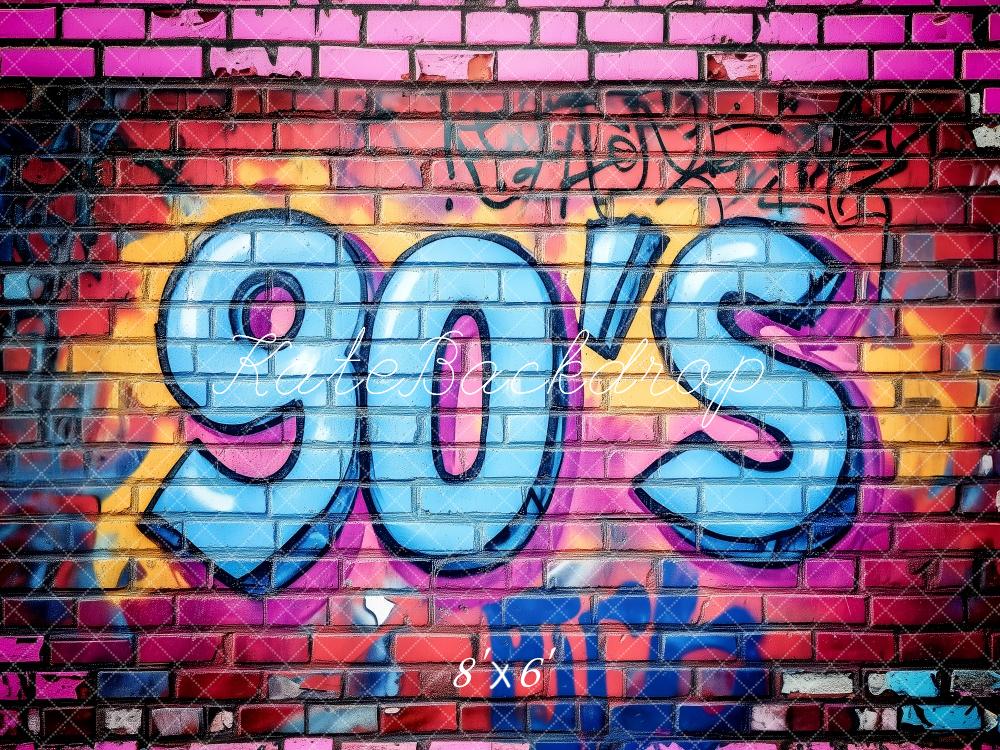 Kate 90's Graffiti Brick Wall Backdrop Designed by Patty Roberts