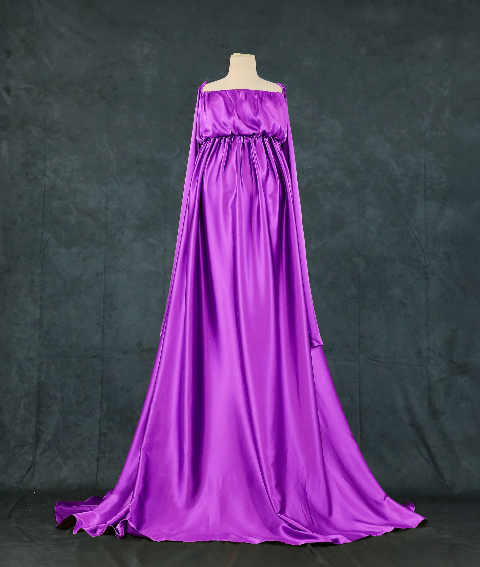 Kate Simulated Silk Trailing Custom Maternity Photoshoot Gowns