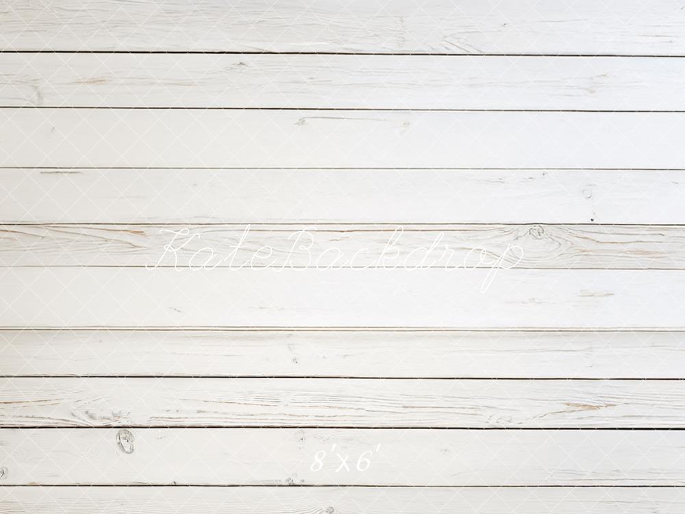 Kate White Wood Plank Floor Backdrop Designed by Mandy Ringe Photography