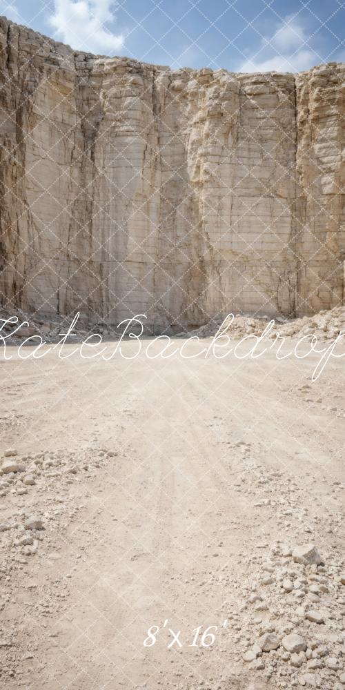 Kate Sweep Rocky Cliff Desert Floor Printed Backdrop Designed by Vertigo Productions