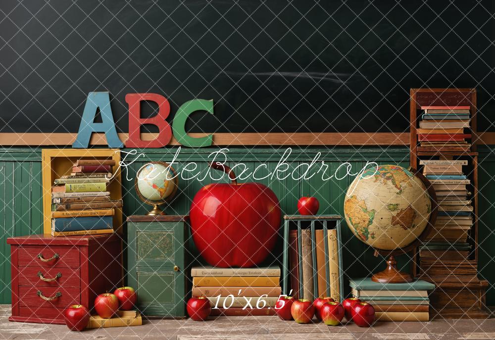 Back to School Foto Achtergrond Klaslokaal Globe Designed by Emetselch